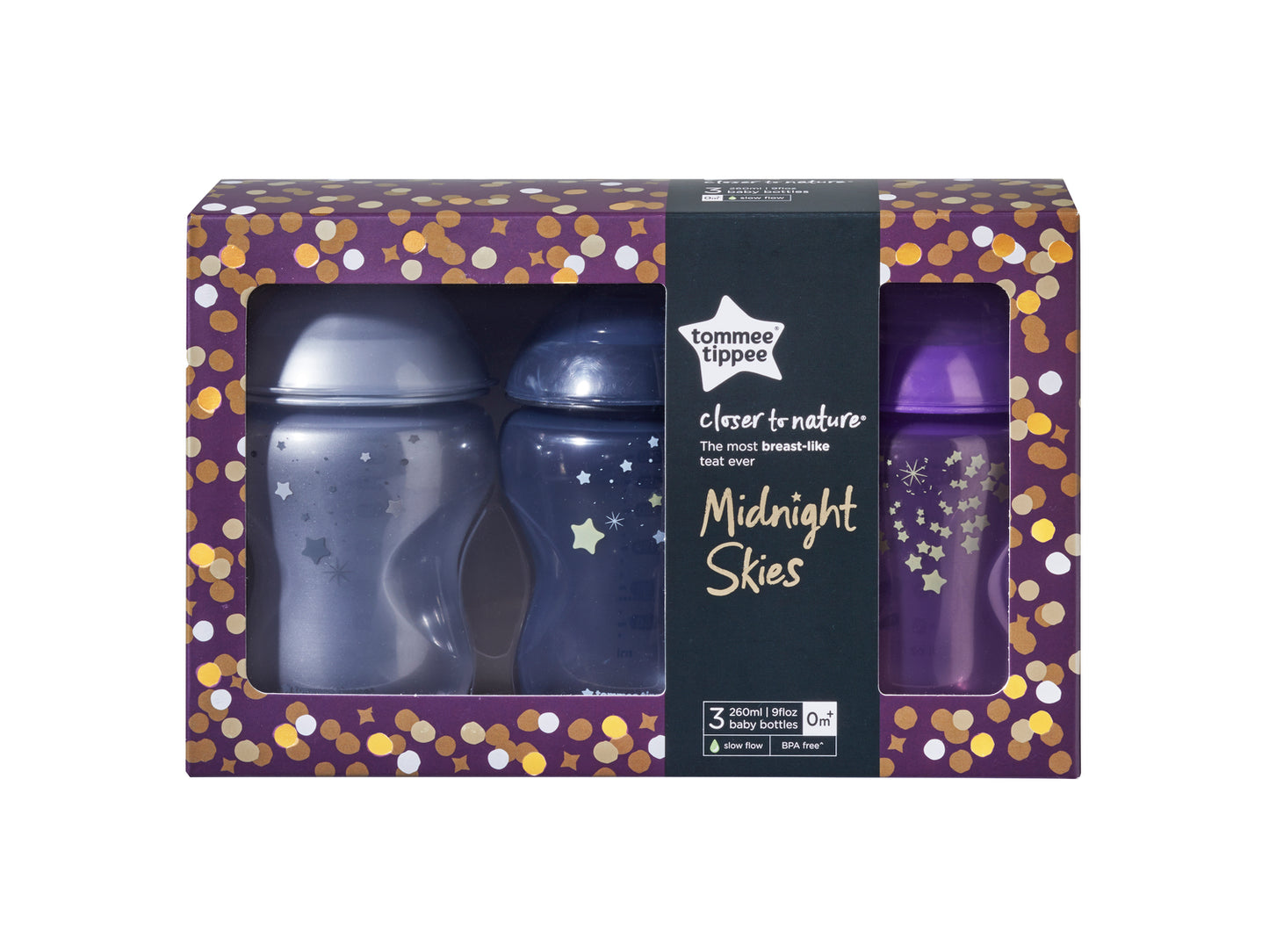 Biberones 🌚Midnight Skies y Morning Skies 🌝 de Tommee Tippee